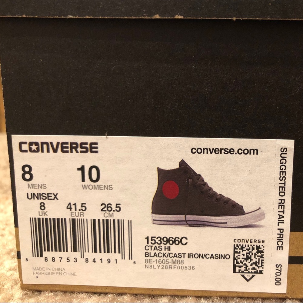 Converse CTAS High NWT men’s 8 - Picture 3 of 10